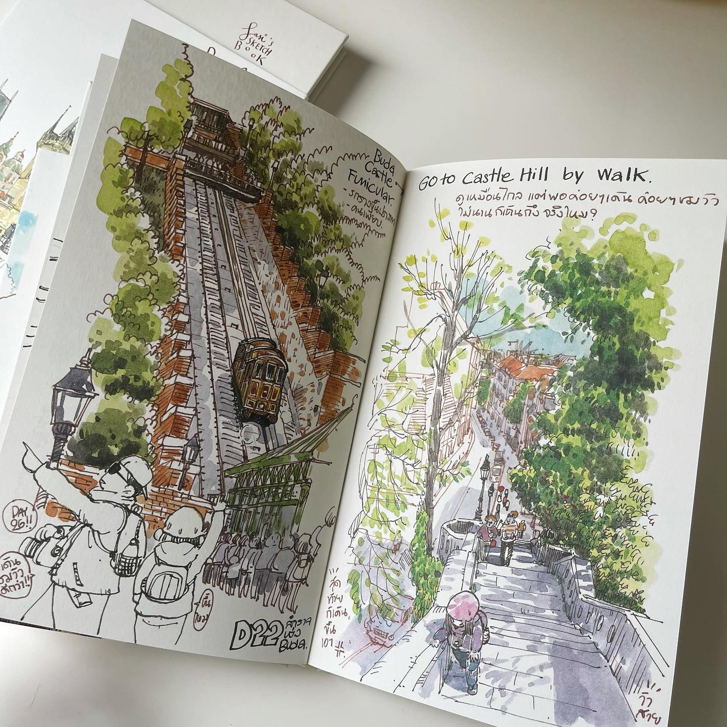 Sasi's Sketchbook Prague, Cesky Krumlov book 1 (day 1-14) รูปที่ 3