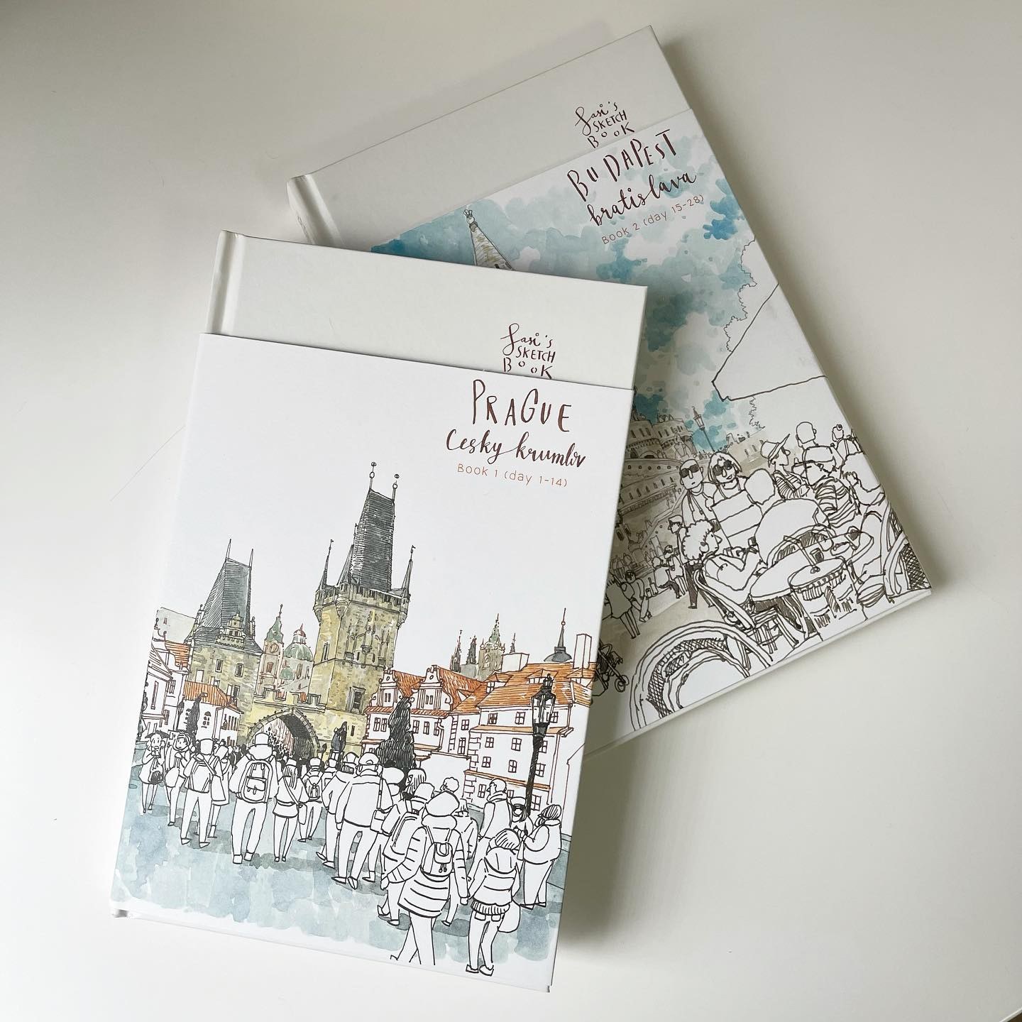 Sasi's Sketchbook Prague, Cesky Krumlov book 1 (day 1-14) รูปที่ 1